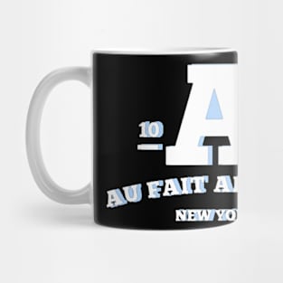 Aufait white og 1 logo light blue New York Mug